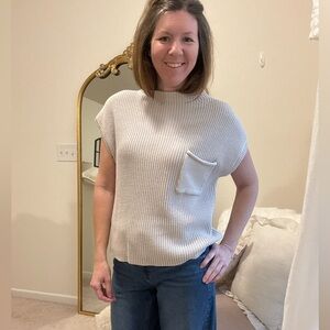 NWT Zenana Outfitters Cream Knit Sweater